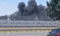 Ankarada alçı fabrikasında yangın Çok sayıda itfaiye ekibi sevk edildi