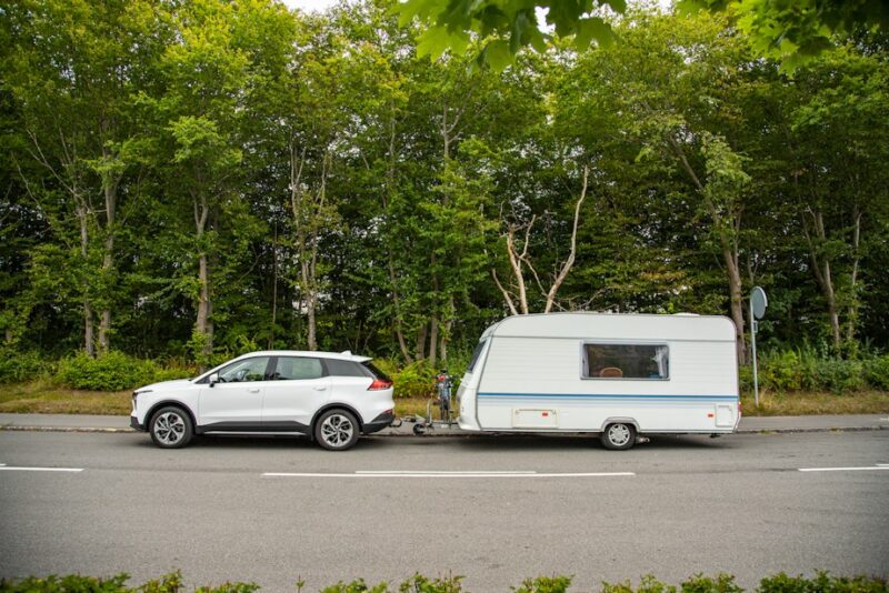 elbiler med træk anhængertræk campingvogn