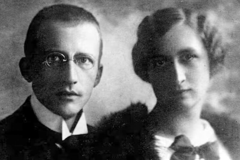Erwin Schrödinger og hans kone Annemarie Bertel