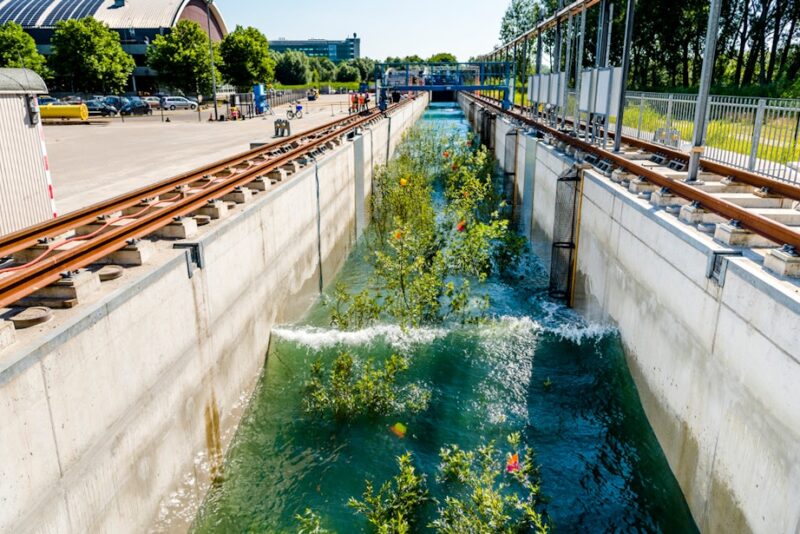 Bølgesimulatoren Delta Flume i Holland