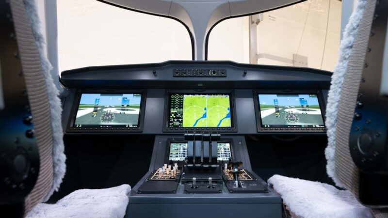 Heart Aerospace X1 cockpit