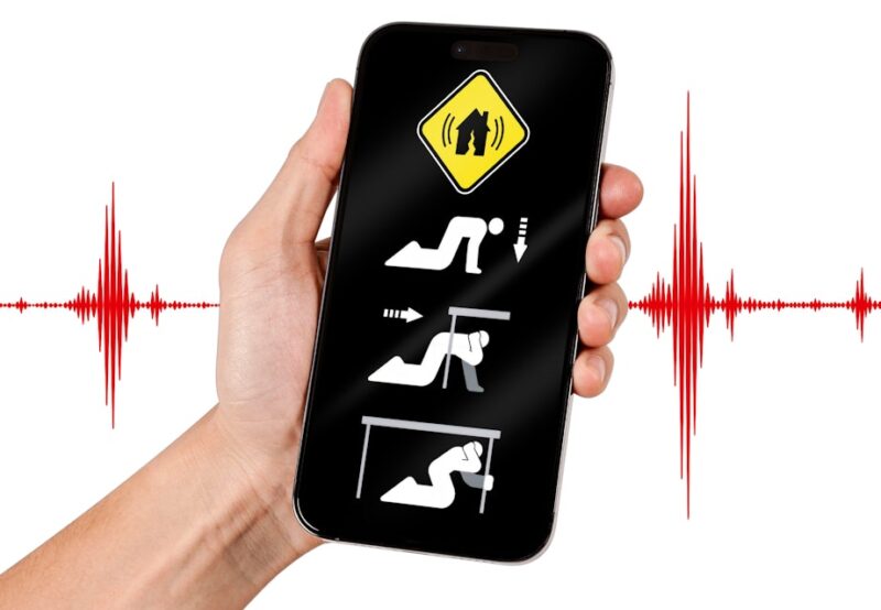 App advarer om jordskælv.