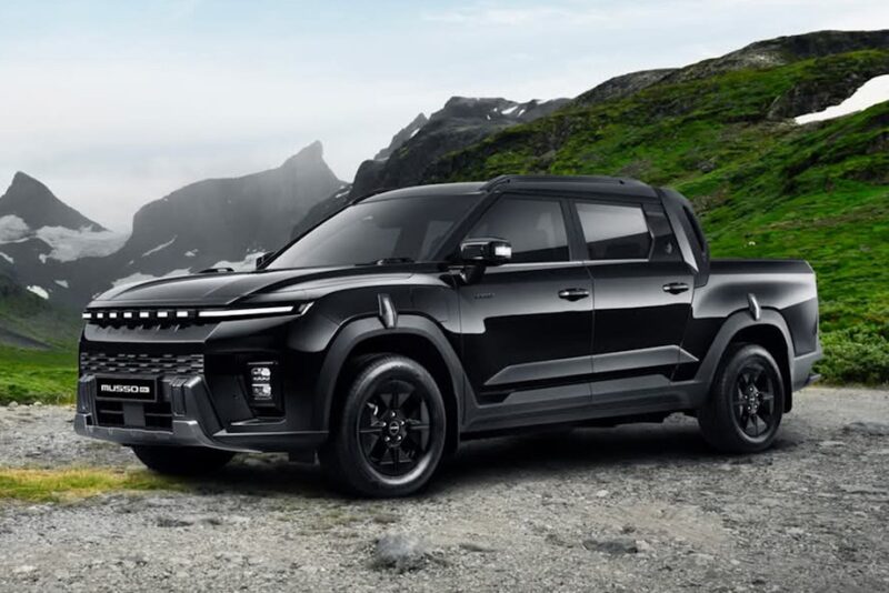 KGM Musso EV 4x4 elektrisk elbil pickup test priser data