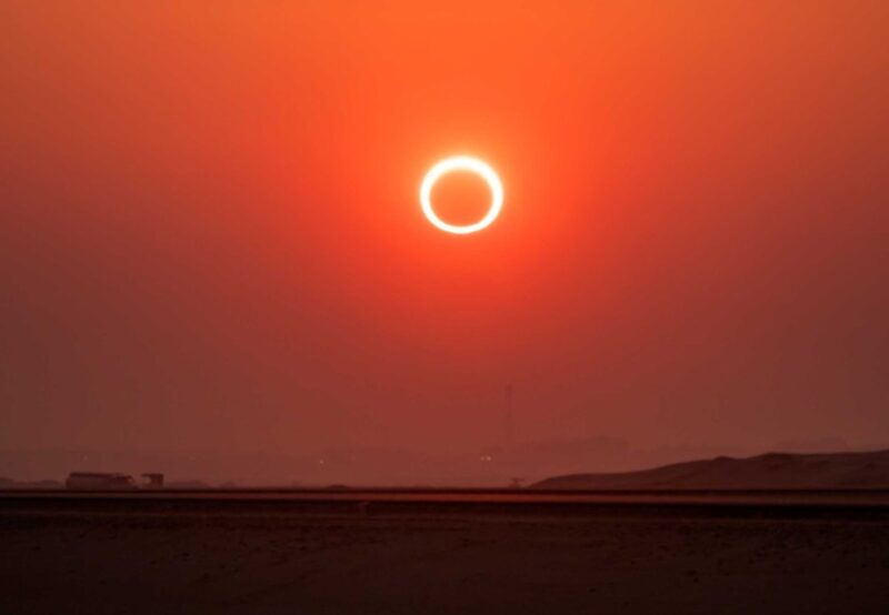 Ringformet solformørkelse i Saudi Arabien